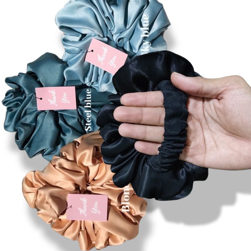 SCRUNCHIE CEPOL HIJAB JUMBO MAWAR/TALI RAMBUT BROKOLI/ KUNCIRAN