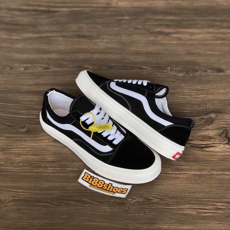 Sepatu pria wanita vans OLD SKOOL black white og