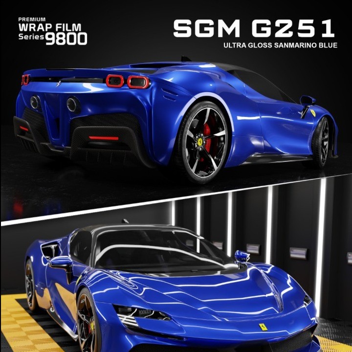 MAXDECAL 9800 SUG G251 SANMARINO BLUE Super Ultra Gloss PPF Premium