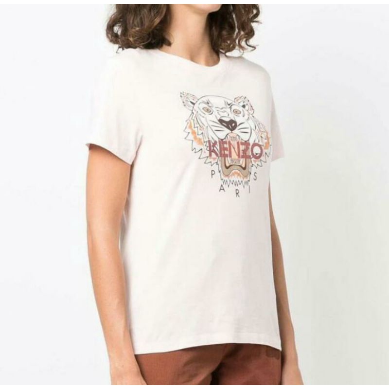 Original Kenzo Tiger T-shirt pink women