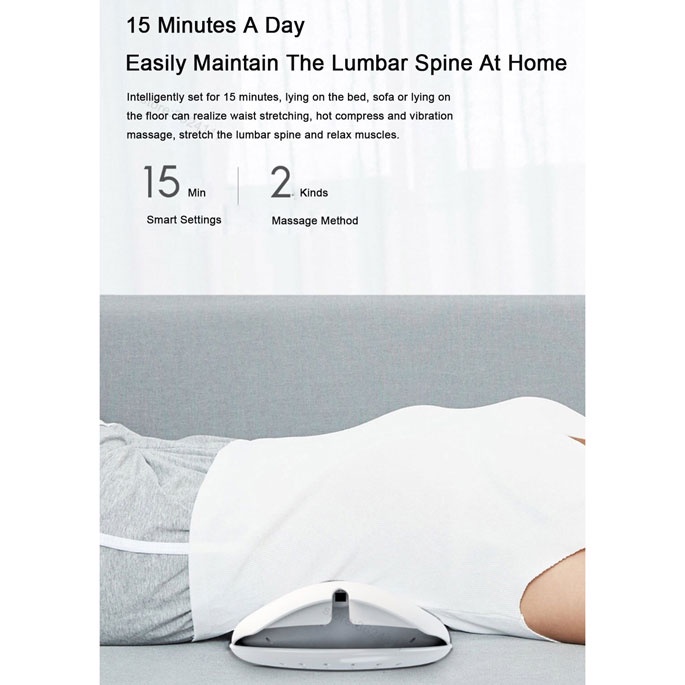 Momoda Lumbar Massage Electric Heat Pijat Tulang Belakang SX351 - White