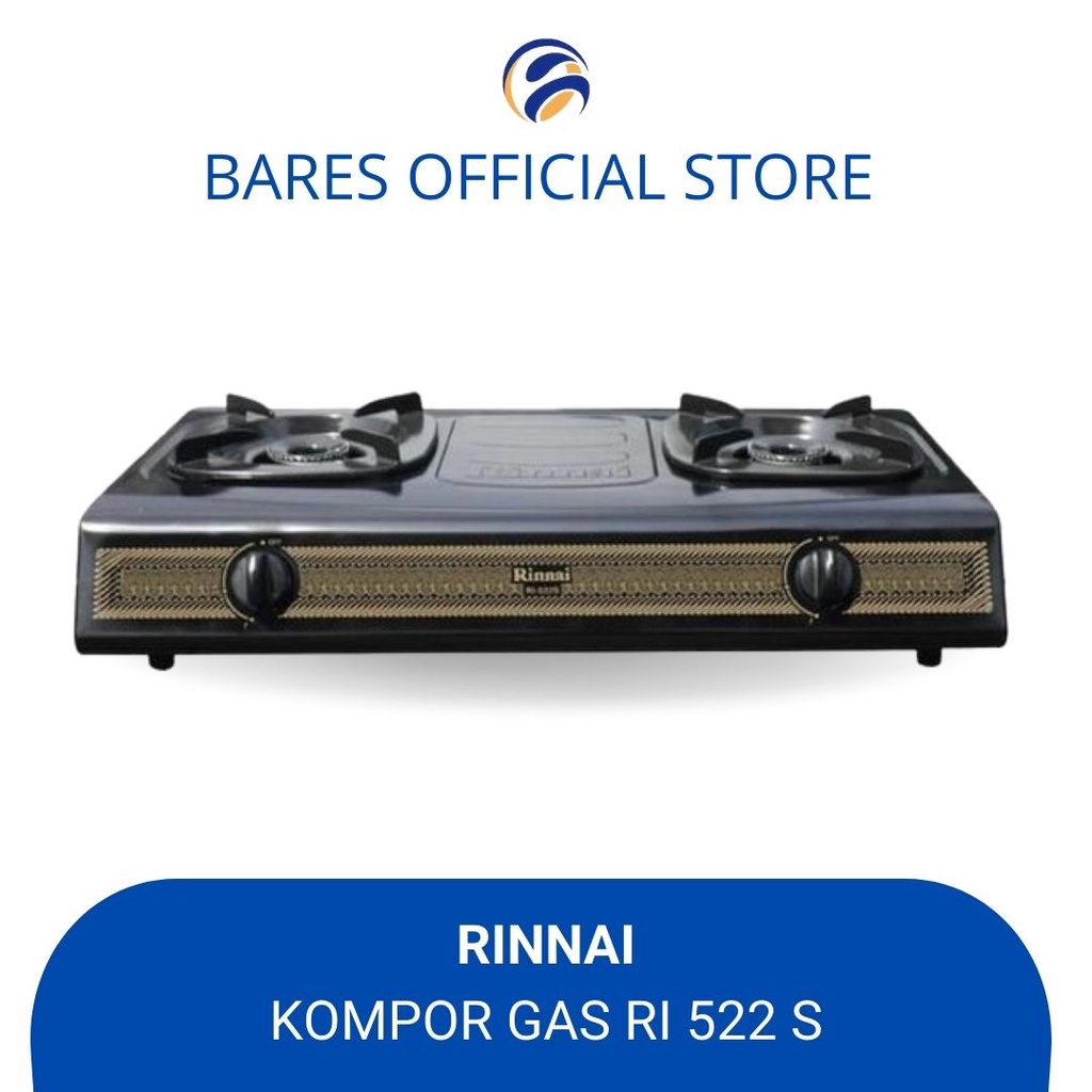 kompor Rinnai 2 Tungku 522S Kompor Gas Rinnai 2 Tungku 522s