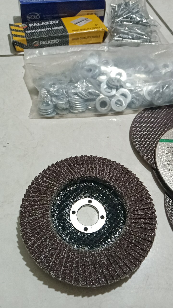 Mata Batu Gerinda Gurinda Amplas Susun Flap Disc 4 Inch Inci