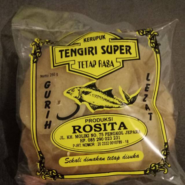 

Kerupuk Mentah Tengiri Super Tetap Rasa