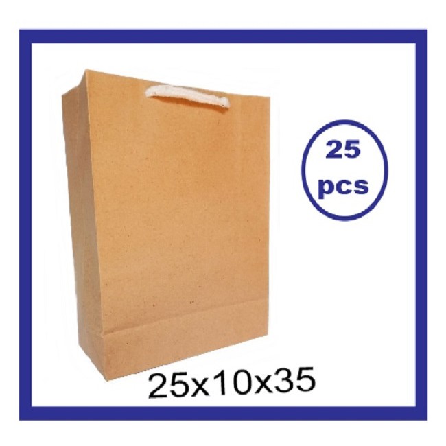 

25pcs tas kertas 25x35 paperbag souvenir paper bag polos besar