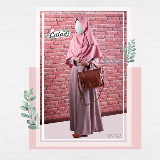 GAMIS DEWASA POLOS/GAMIS KERJA CALADI DRESS BY WANOJA HIJAB