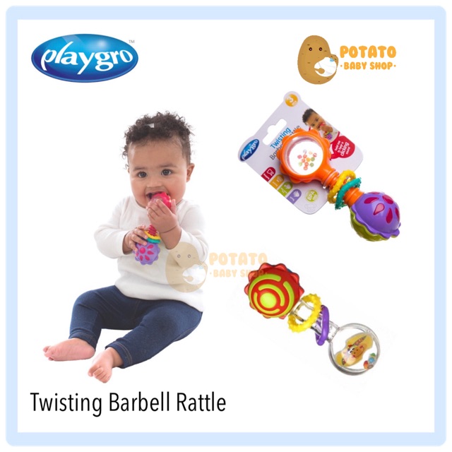 Playgro - Twisting Barbell Rattle