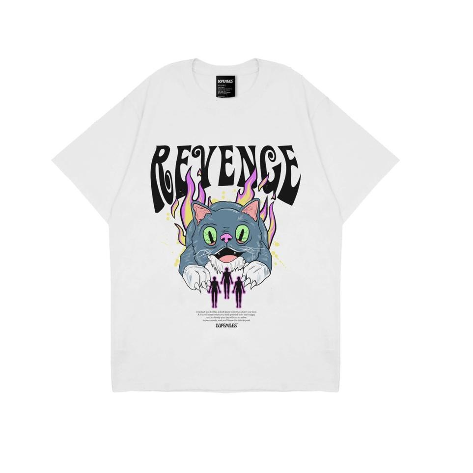 Tren Terbaru REVENGE TEES WHITE -DOPEMILES