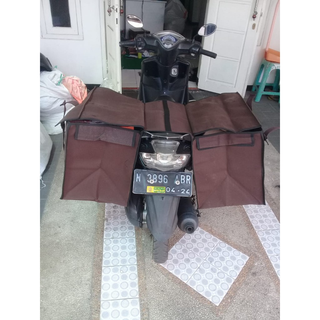 Armour Military Tas Pos Obrok Terpal  Tas Motor / Tas Obrok / Tas Kurir/ Tas Rengkek Terpal