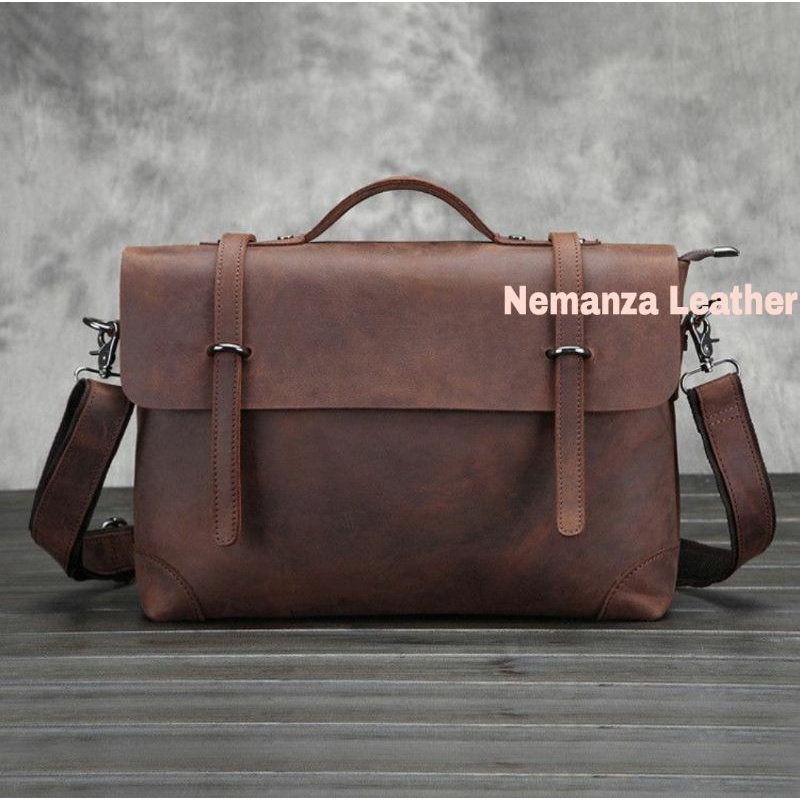 tas pria laptop kulit asli garut. NL01