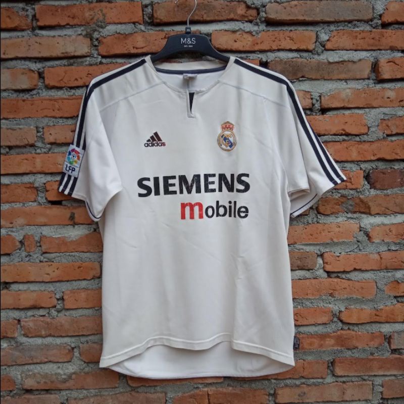 Jersey Real Madrid home 2005 original second bekas preloved