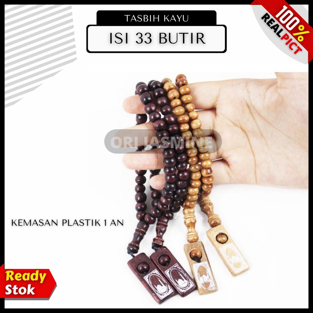 Tasbih Kayu Souvenir Umroh Haji 33 Butir