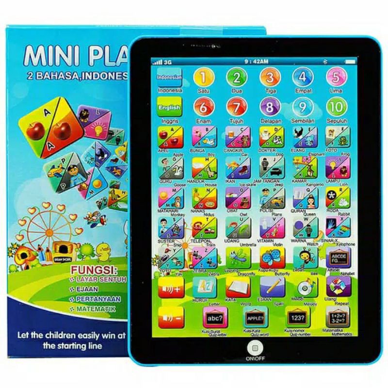 PLAYPAD MINI ANAK 2 BAHASA MAINAN