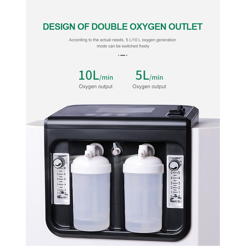 Owgels 10 LPM Oxygen Concentrator Medical Pengganti Tabung Oksigen