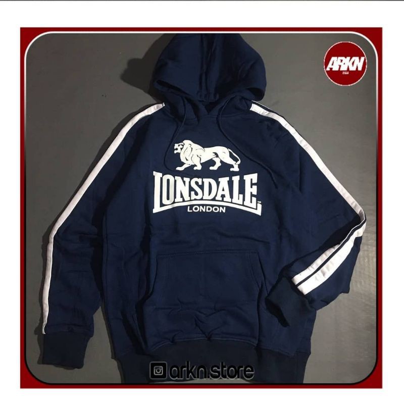 hoodie lonsdale london stripe