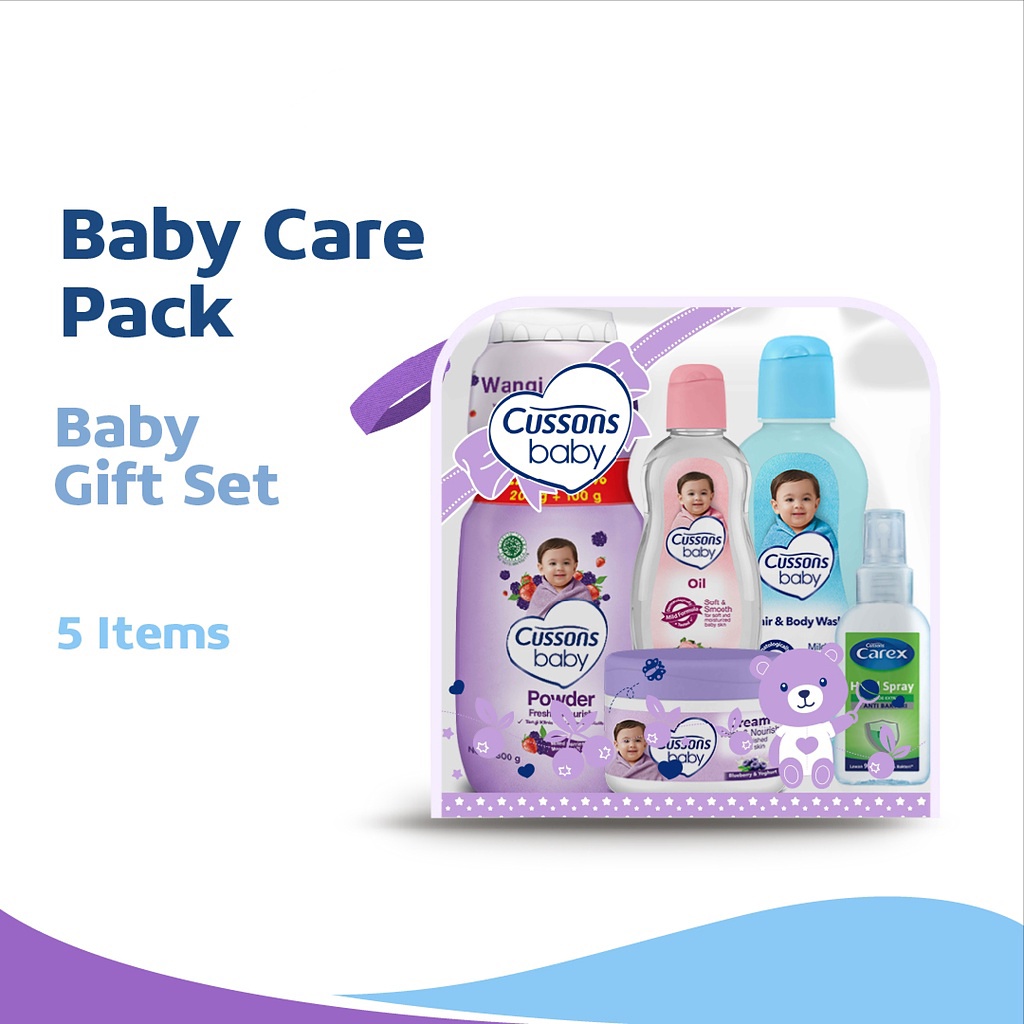 Perlengkapan Bandi Bayi Cussons Baby Gift Set - Perlengakapan Mandi Bayi Dalam Kemasan Tas - Paket Hadiah Bayi