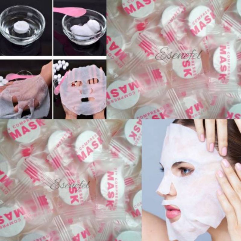 Masker permen compressed mask /5pc