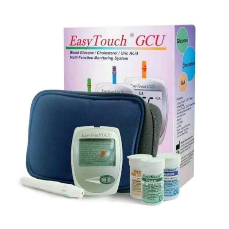 Easy Touch GCU/alat cek gula darah 3IN(guladarah,asamurat&amp;kholestrol)