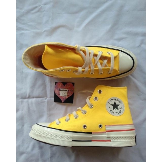 converse basse jaune citron