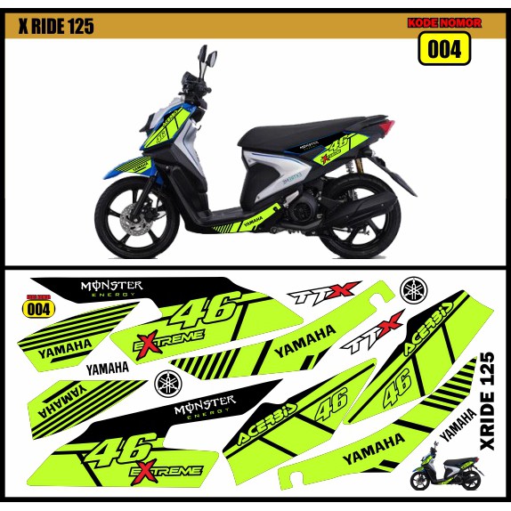 STIKER MOTOR VARIASI YAMAHA XRIDE 125