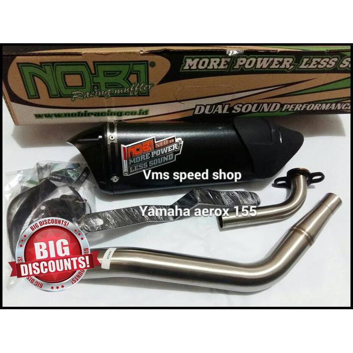 Knalpot Nobi Neo Ss Dual Sound Yamaha Aerox 155 Cc/ Nobi Neo Ss Aerox Best Seller