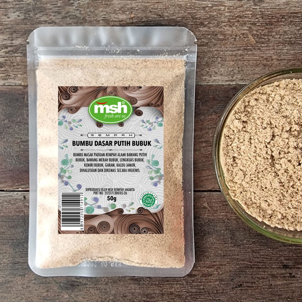 

MSH Bumbu Dasar Putih Bubuk 50g