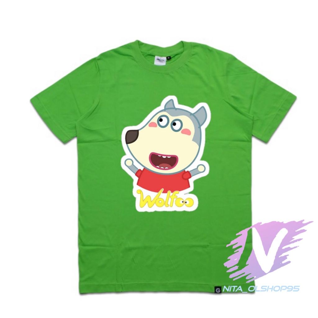 kaos wolfoo baju wolfoo kaos anak wolfo terbaru animasi kartun