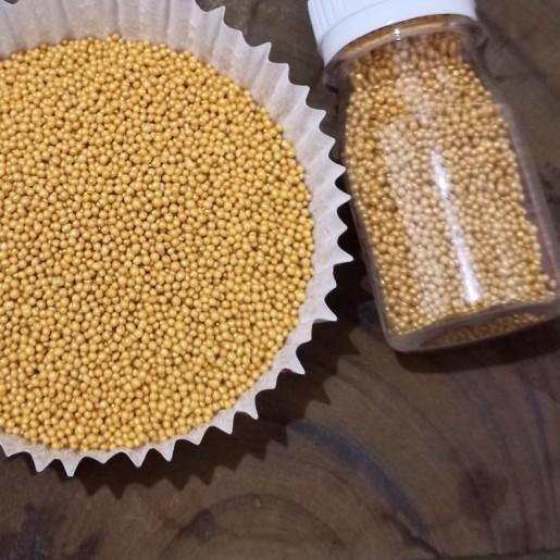 

❇ Sprinkle / Trimits / Gula Tabur - Emas Gold Pearl 25g ➫