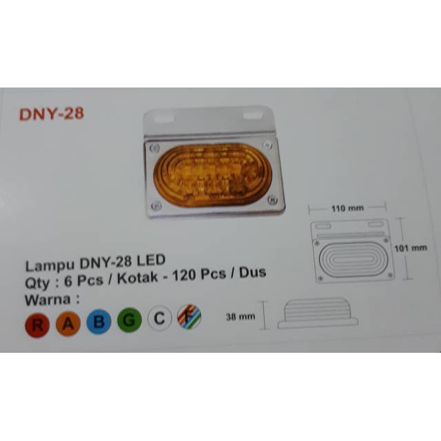 Lampu Bak Led Universal DNY28 , DNY 28 , DNY-28