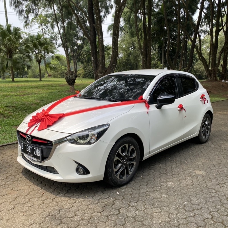 Bunga dekorasi mobil pengantin wedding car cantik murah meriah