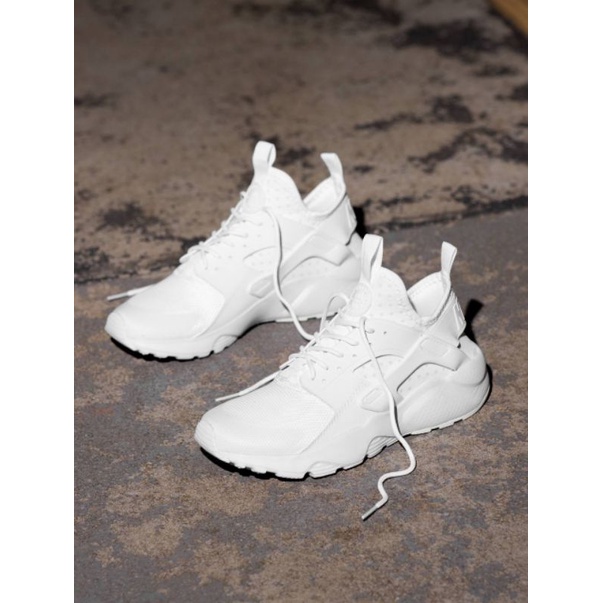 Nike Air Huarache Run Ultra &quot;Triple White&quot; BNIB MADE IN INDONESIA