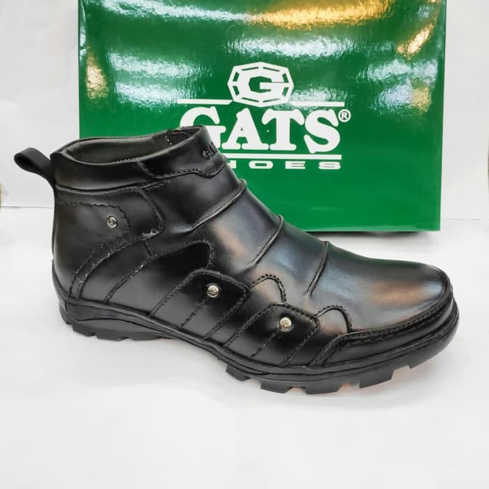 sepatu pria boots GATS TO 2251 black.original terbaru gats.