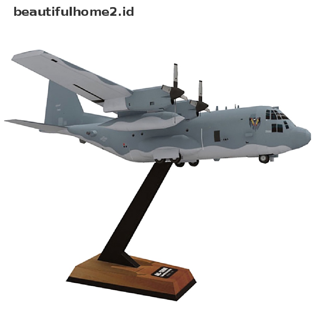 (Beautifulhome2.Id) Ac130 Model Pesawat Tempur Militer Bahan Kertas