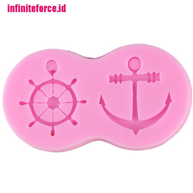 1 Pcs Silicone Fondant Mould for Candy Anchor Shape Cake Decorating Cupcake Mold