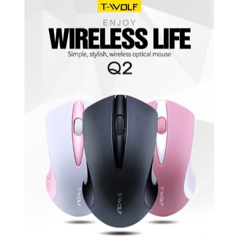 SKU-1103 MOUSE WIRELESS T-WOLF Q2 HIGH QUALITY