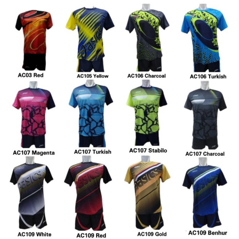 Jersey Kaos Setelan Baju Olahraga Voli / Baju Volley ball kaos dan celana olahraga motif printing size M L XL sport collection jakarta