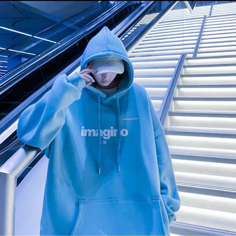 Hoodie Big Size [S - XXXXXL(6XL)] Jaket Sweater IMAGINE Imagino Korean Fashion Emotional Balance Jumbo OVERSIZE 6XL 5XL 4XL 3XL 2XL XL L M S