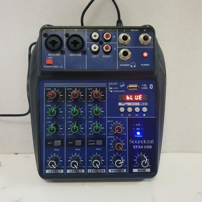 MIXER SOUNDCRAFT EFX4 MIXER SOUNDCRAFT 4 CHANNEL EFX4 USB