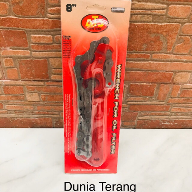 ATS Kunci Filter Oil Model Rantai 8'' Filter Wrench 8Inch - Alat Buka Pasang Filter Solar