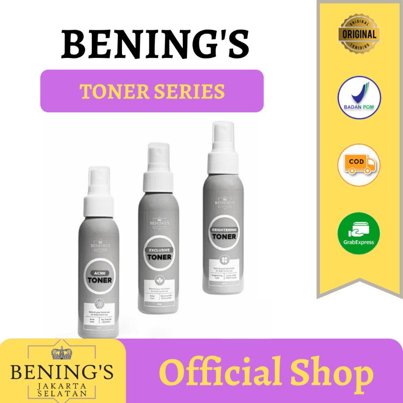TONER BENING SKINCARE DR OKY PRATAMA Bening's Clinic Benings Indonesia [ KEMASAN SILVER ]