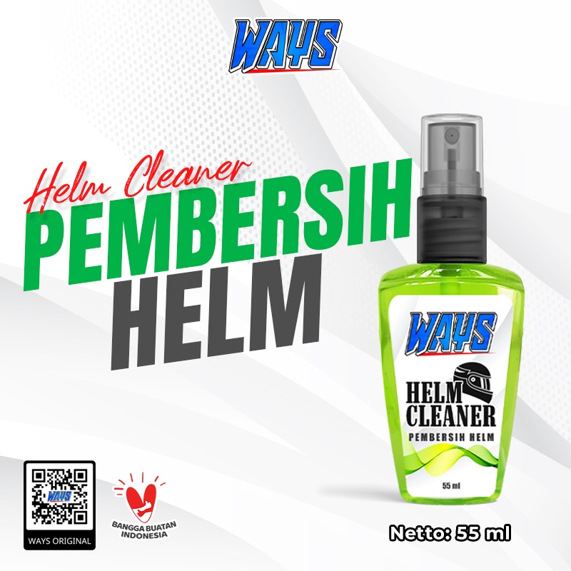 Pembersih Pengkilap Helm Body Visor Kaca - Parfum Pewangi Helmet Cross Full Half Face Motor WAYS