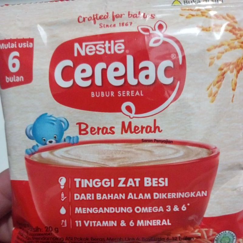 Nestle Cerelac Bubur Sereal Beras Merah Bayi