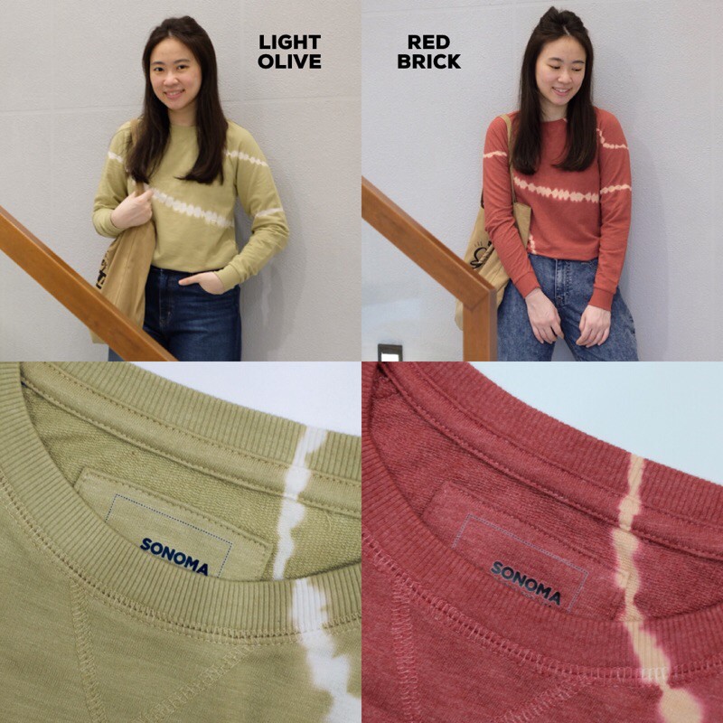 Sonoma Goods For Life Everyday Sweatshirt TIE DYE p.2 WOMEN-SNM-SW-11