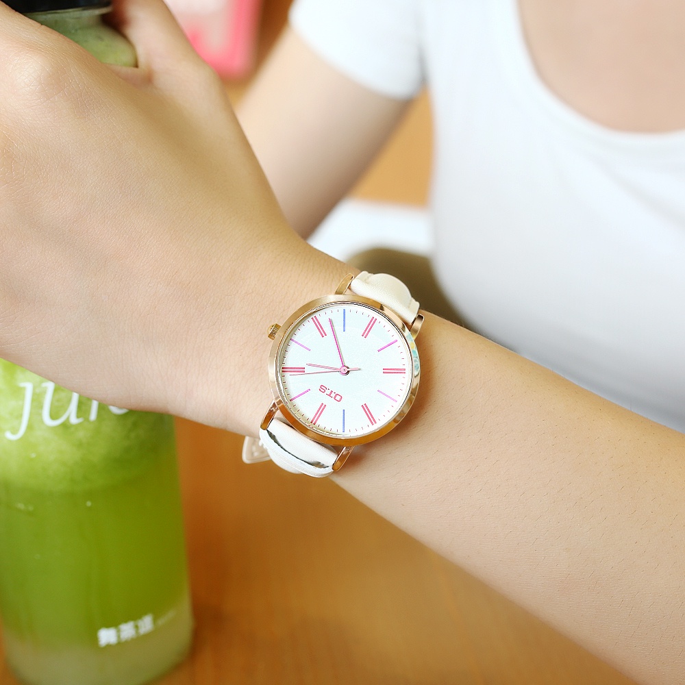 ✅(COD) OTS Jam Tangan Wanita Jam Tangan Asli Tahan Air Murah Tahan Air  Kuarsa Elegan Jam Tangan Wanita-4