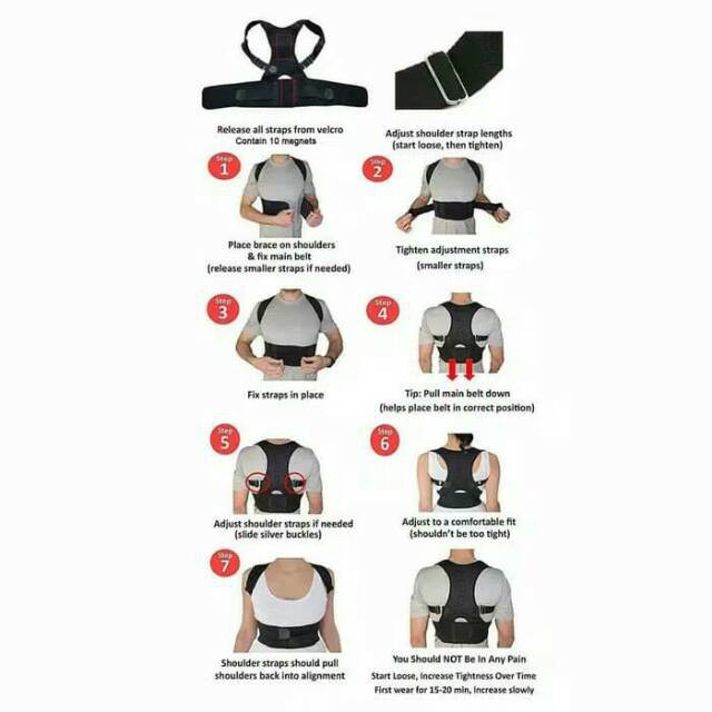 Penegak Postur  Posture Corrector  Back Support Alat Penegak Punggung Skoliosis Lordosis Kifosis