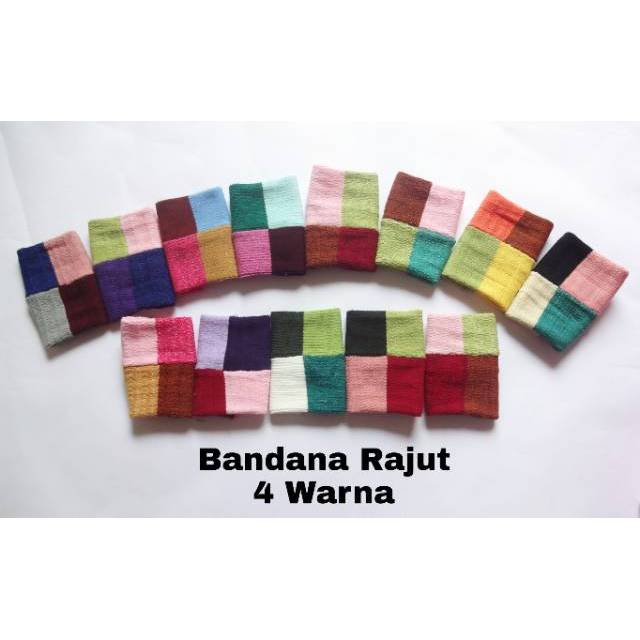 BANDANA RAJUT 4 WARNA