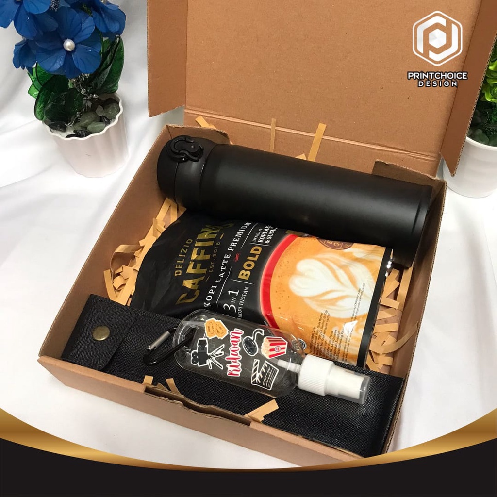 Set Hampers Gift Box Kado Wisuda Ulang Tahun handsanitizer with snack