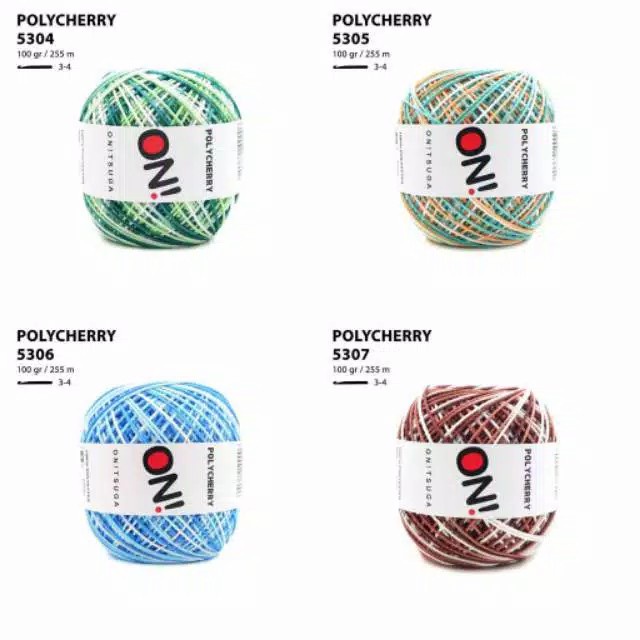 Benang Rajut Polycherry Sembur Polyester Onitsuga