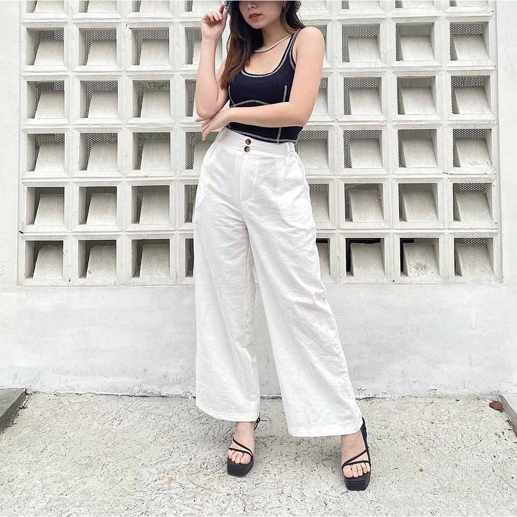 Ara Pants / Celana Linen / Celana Panjang Linen / Kulot Linen / Celana Kulot Linen / Linen Pants