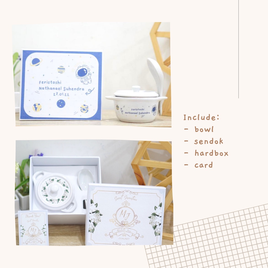 Souvenir Mangkuk Sendok Alat Makan | Hampers Bowl Birthday | Souvenir Ultah Murah | Souvenir Wedding